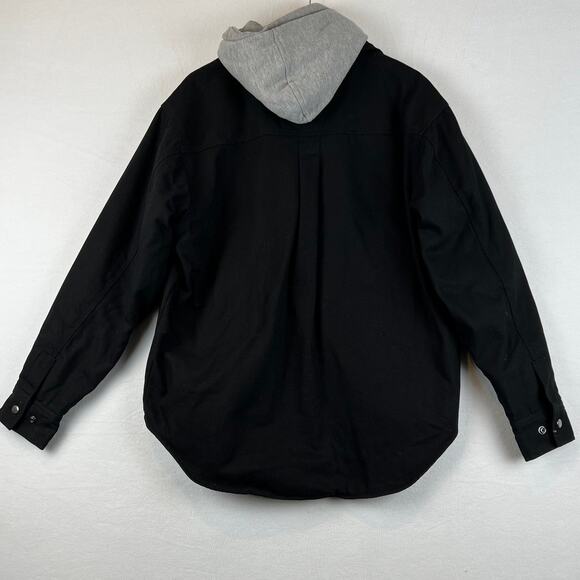 Indianapolis Colts‎ Jacket Mens Large DB Workwear Utility Black Parka Hooded L - Picture 6 of 13